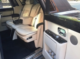 Silver Rolls Royce Phantom wedding car hire in Wembley